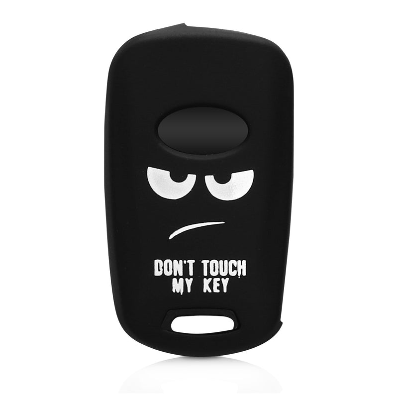 kwmobile Autoschlüssel Hülle kompatibel mit Hyundai 3-Tasten Klapp Autoschlüssel Hülle - Schlüsselhülle Don't touch my Key