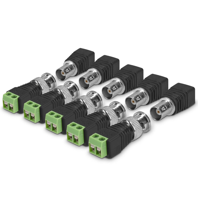 kwmobile 2x 6,35mm Klinkenstecker Adapter - Klinke auf 2-Pin Audio Kabel Terminal Block Set - Terminalblock 6.35mm Klinke 2-polig - Schraubbefestigung Schwarz  [dsg07]