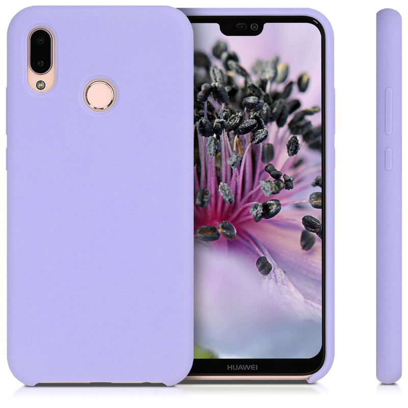 kwmobile Handyhülle für Huawei P20 Lite Hülle - Case Silikon - Kabelloses Laden - Schutzhülle Cover