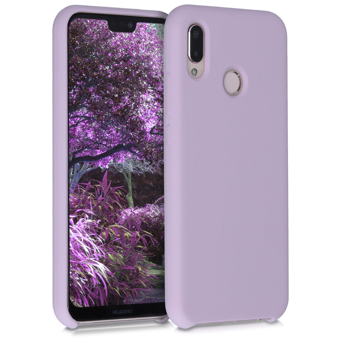 kwmobile Handyhülle für Huawei P20 Lite Hülle - Case Silikon - Kabelloses Laden - Schutzhülle Cover