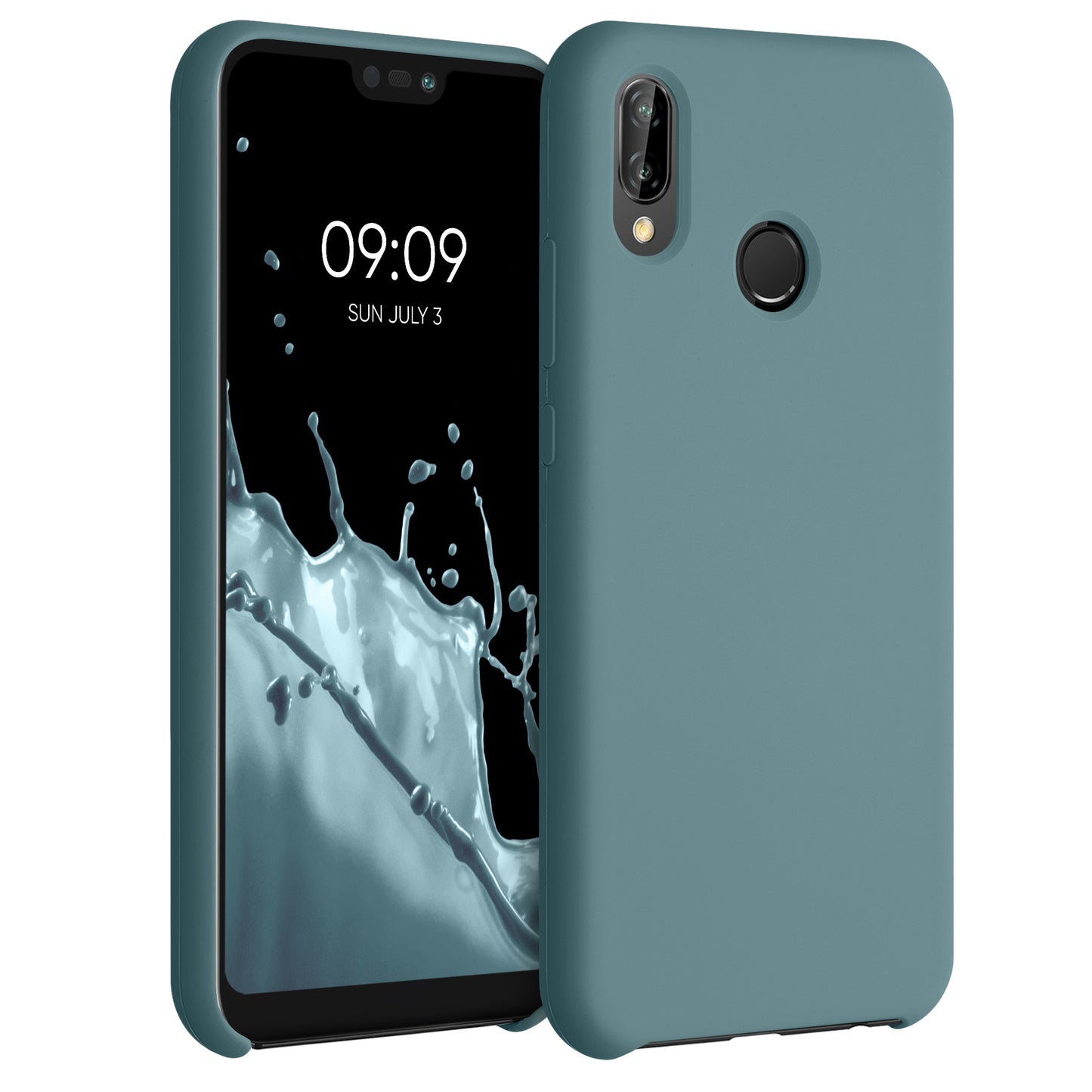 kwmobile Handyhülle für Huawei P20 Lite Hülle - Case Silikon - Kabelloses Laden - Schutzhülle Cover