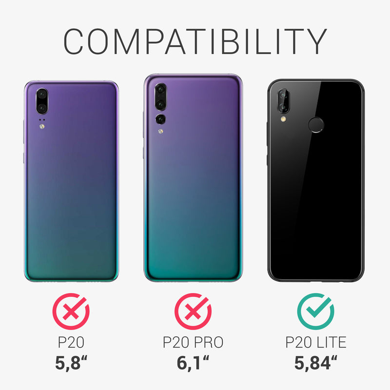kwmobile Handyhülle für Huawei P20 Lite Hülle - Case Silikon - Kabelloses Laden - Schutzhülle Cover