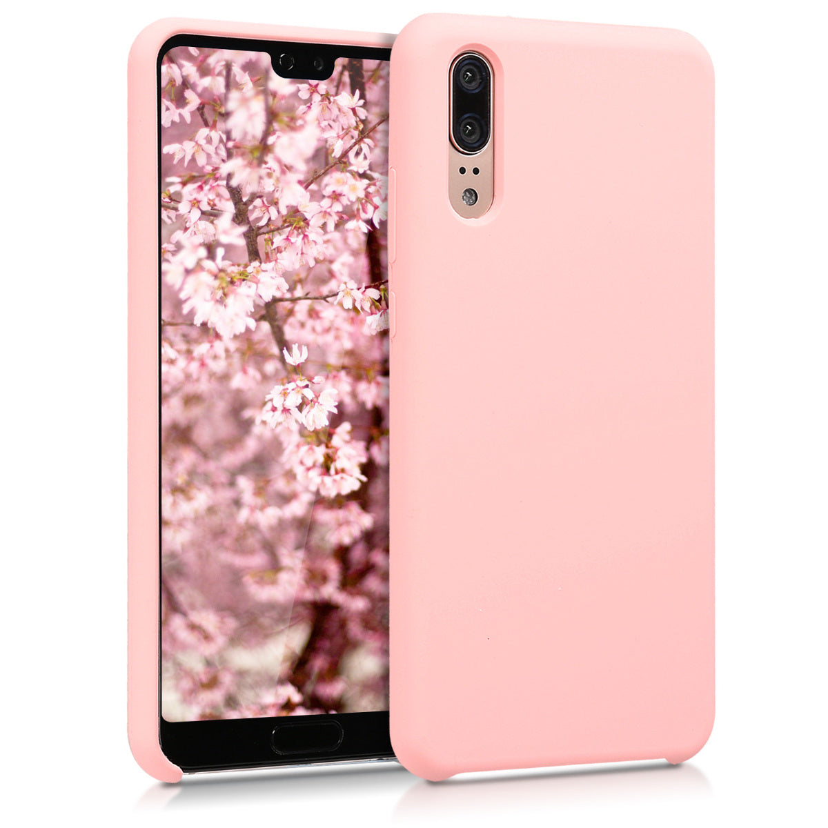 kwmobile Handyhülle für Huawei P20 Hülle - Case Silikon - Kabelloses Laden - Schutzhülle Cover
