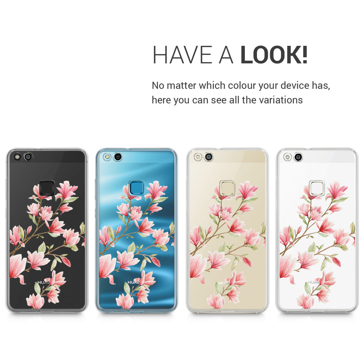 kwmobile Case kompatibel mit Huawei P10 Lite - Hülle Handy - Handyhülle Transparent