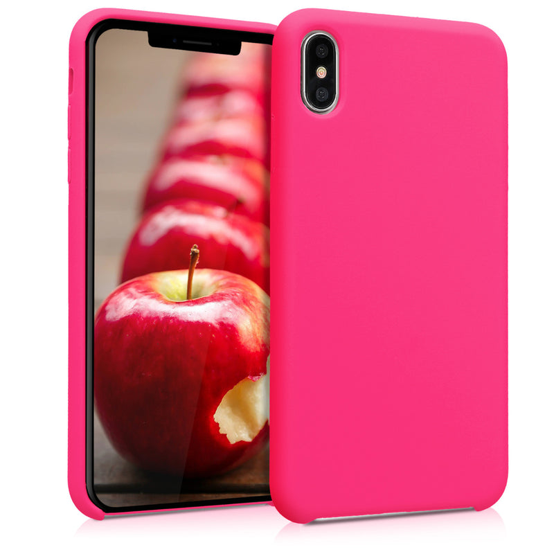 kwmobile Handyhülle für Apple iPhone XS Max Hülle - Case Silikon - Kabelloses Laden - Schutzhülle Cover
