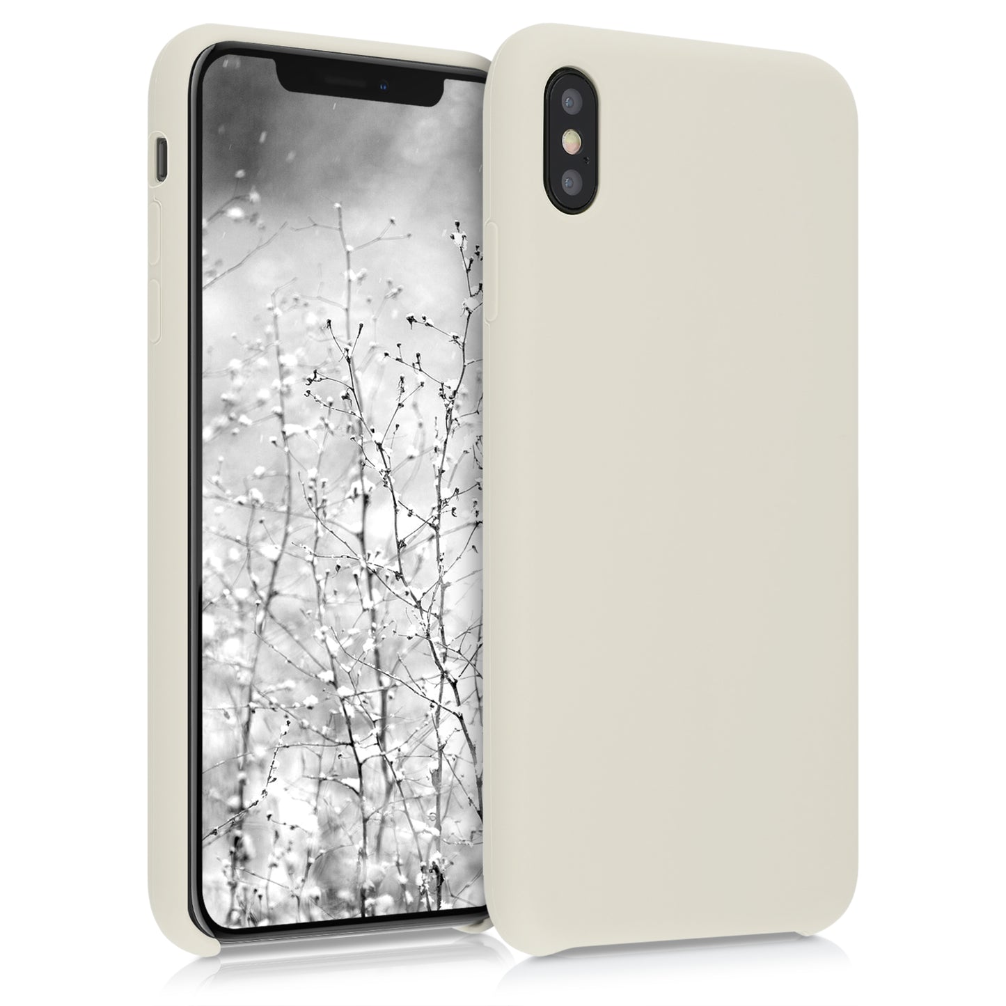 kwmobile Handyhülle für Apple iPhone XS Max Hülle - Case Silikon - Kabelloses Laden - Schutzhülle Cover