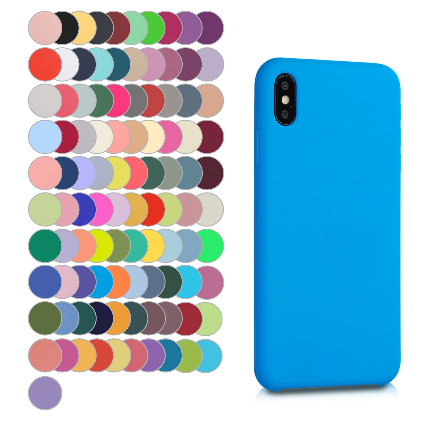 kwmobile Handyhülle für Apple iPhone XS Max Hülle - Case Silikon - Kabelloses Laden - Schutzhülle Cover