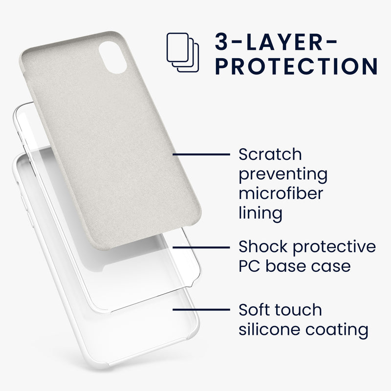 kwmobile Handyhülle für Apple iPhone XR Hülle - Case Silikon - Kabelloses Laden - Schutzhülle Cover