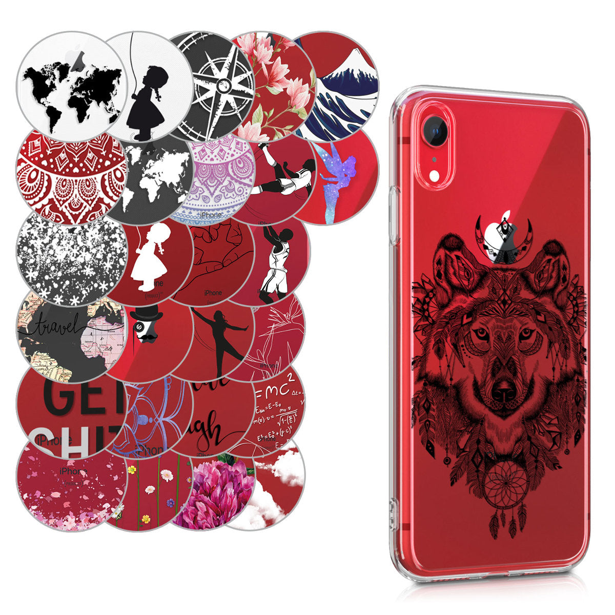 kwmobile Case kompatibel mit Apple iPhone XR - Hülle Silikon transparent