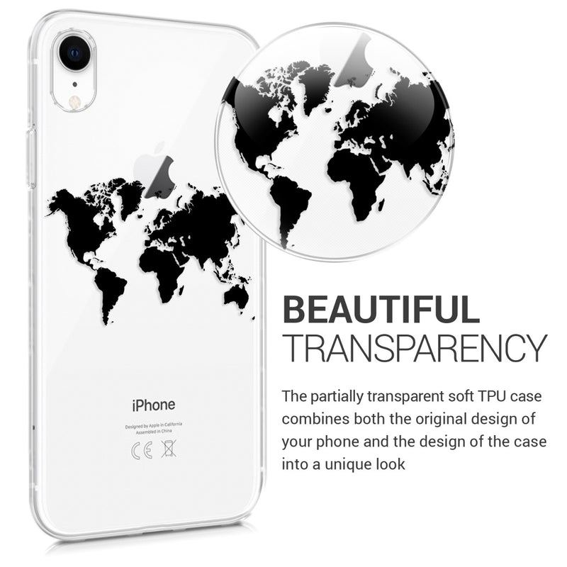 kwmobile Case kompatibel mit Apple iPhone XR - Hülle Silikon transparent