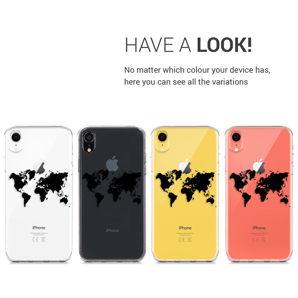 kwmobile Case kompatibel mit Apple iPhone XR - Hülle Silikon transparent