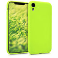 kwmobile Hülle kompatibel mit Apple iPhone XR Hülle - weiches TPU Silikon Case - Cover geeignet für kabelloses Laden - Neon Gelb Neon Gelb  