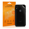 kwmobile 3x Schutzfolie Rückseite kompatibel mit Apple iPhone XR - Folie Backcover Smartphone - Handyfolie transparent Transparent  