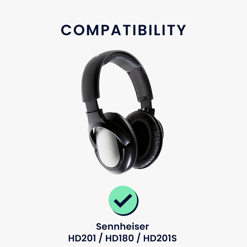 kwmobile Ohr Polster für Sennheiser HD201 / HD206 / HD180 / HD200 Pro Ohrpolster Ersatz Ohrpolster Kopfhörer Ersatzteile Kopfhörer Ersatzpolster für Over Ear Headphones