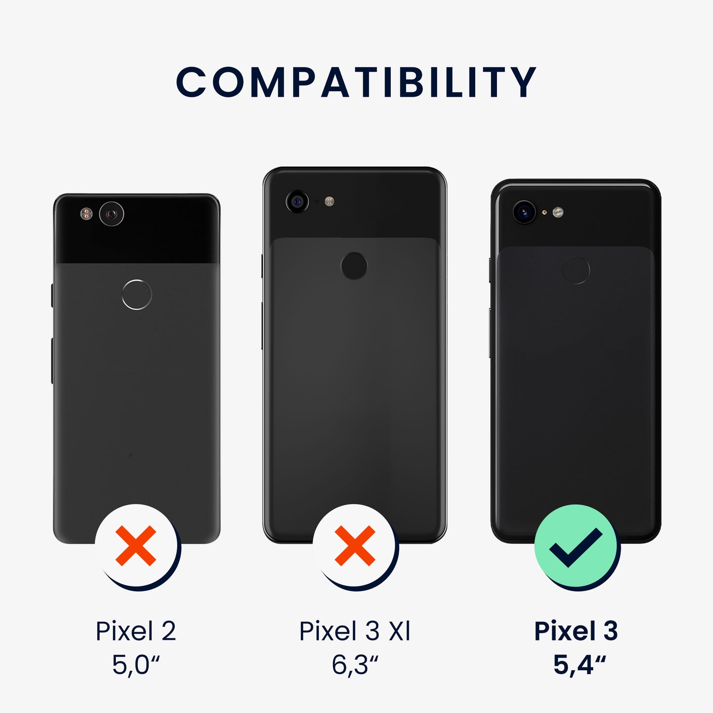 kwmobile Handyhülle für Google Pixel 3 Schutzhülle Cover