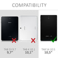 kwmobile Schutzhülle kompatibel mit Samsung Galaxy Tab S4 10.5 - Hülle Silikon - Tablet Cover Case