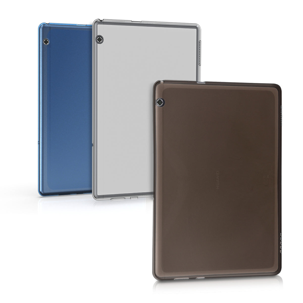 kwmobile Hülle kompatibel mit Huawei MediaPad T5 10 Hülle - weiches TPU Silikon Case transparent - Tablet Cover Transparent Transparent  