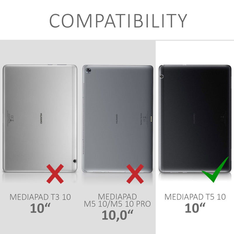kwmobile Hülle kompatibel mit Huawei MediaPad T5 10 Hülle Tablet Cover