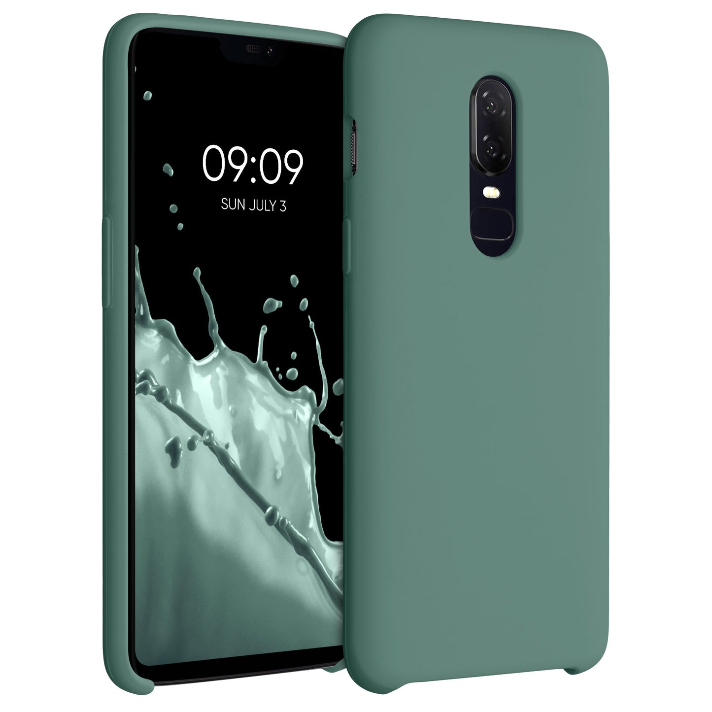 kwmobile Handyhülle für OnePlus 6 Hülle - Case Silikon - Kabelloses Laden - Schutzhülle Cover