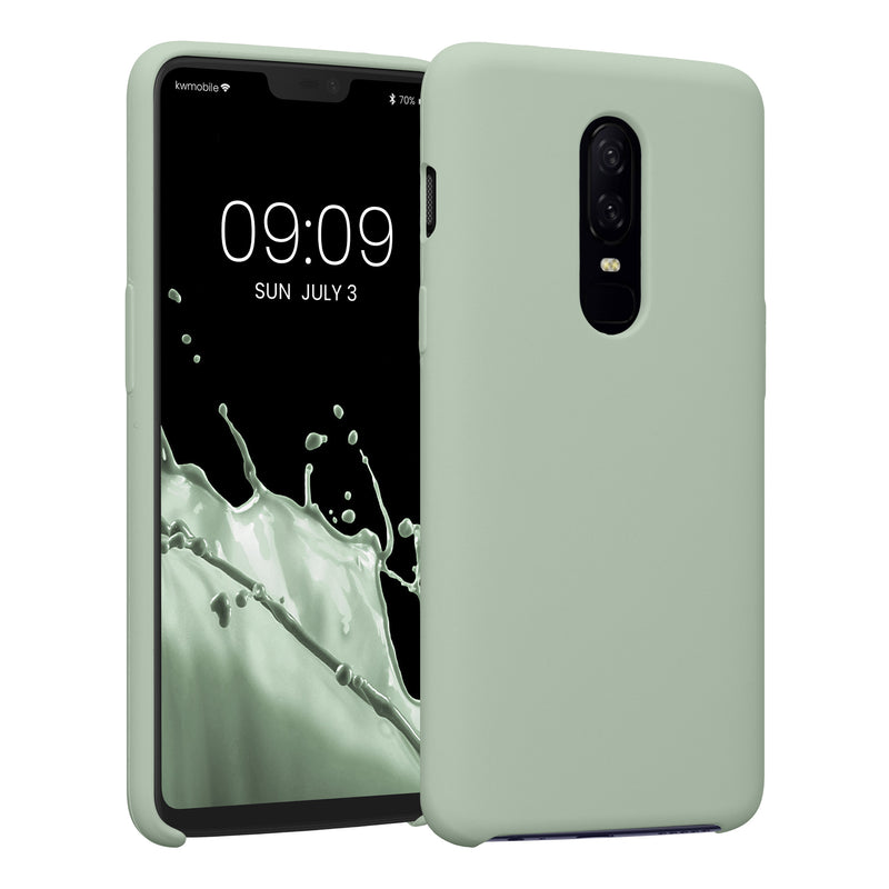 kwmobile Handyhülle für OnePlus 6 Hülle - Case Silikon - Kabelloses Laden - Schutzhülle Cover