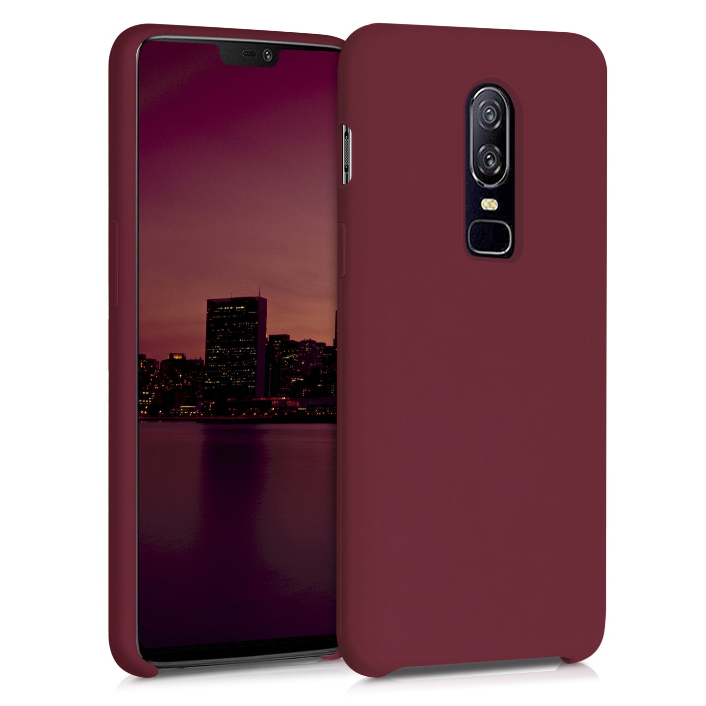 kwmobile Handyhülle für OnePlus 6 Hülle - Case Silikon - Kabelloses Laden - Schutzhülle Cover