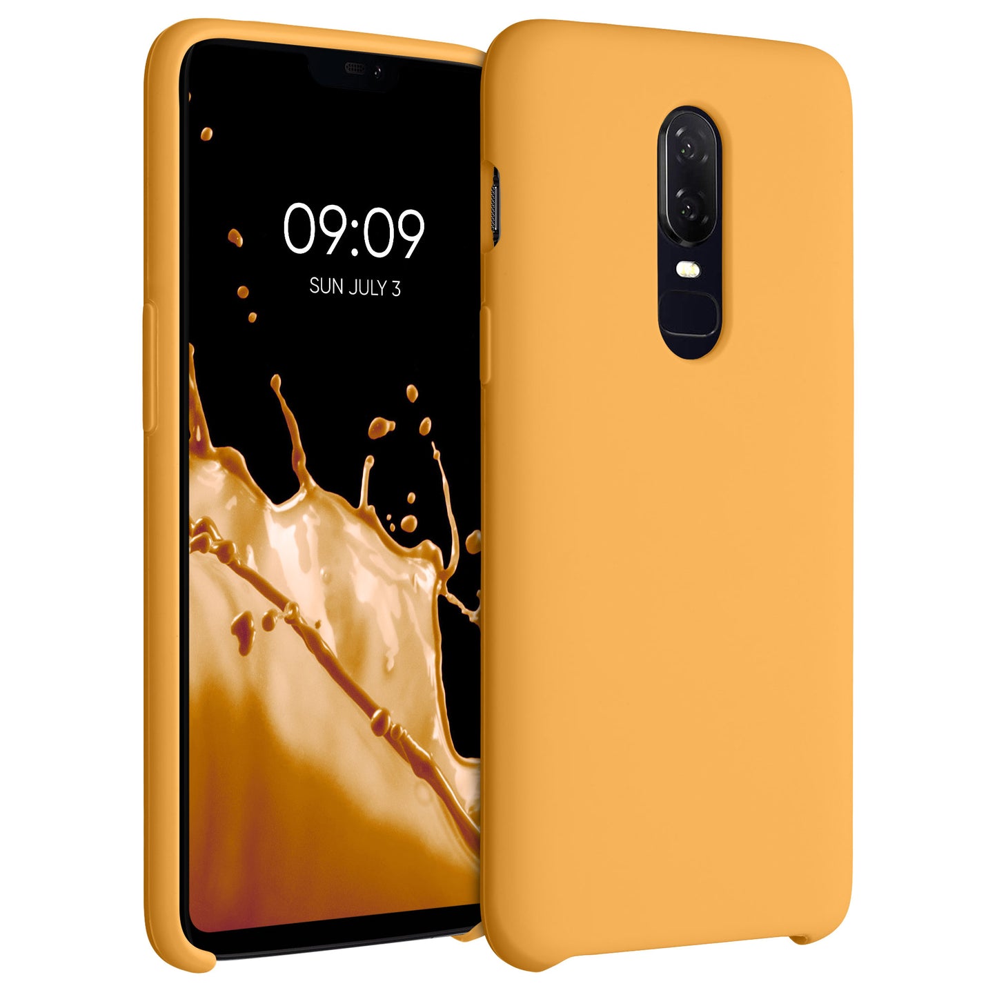 kwmobile Handyhülle für OnePlus 6 Hülle - Case Silikon - Kabelloses Laden - Schutzhülle Cover