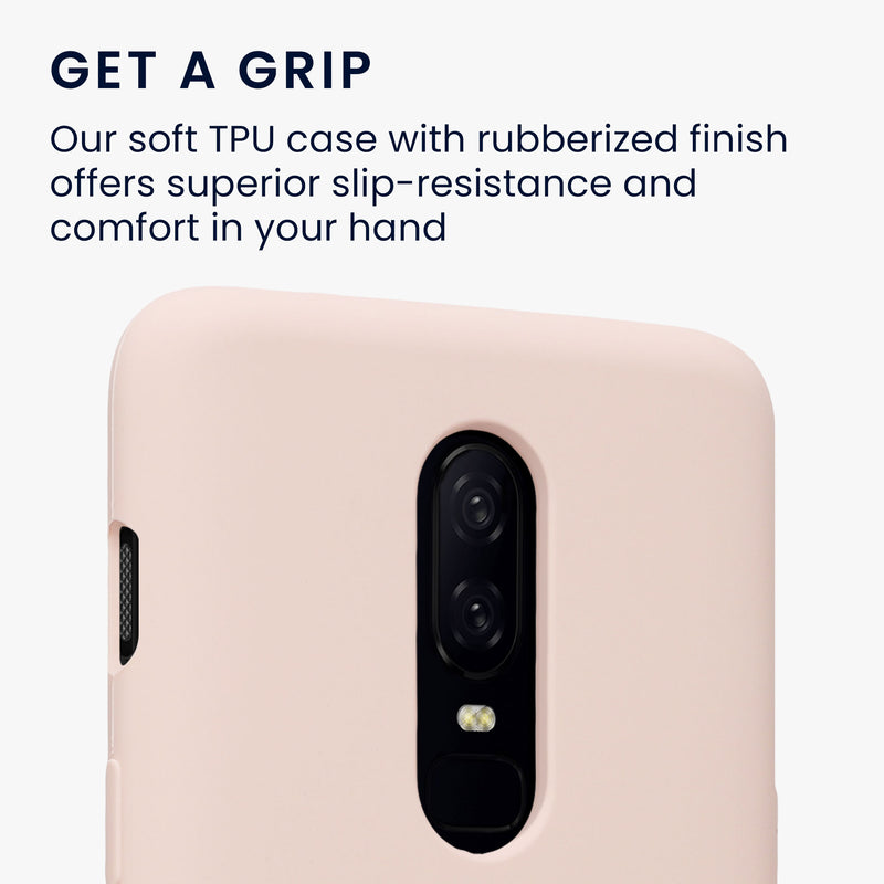 kwmobile Handyhülle für OnePlus 6 Hülle - Case Silikon - Kabelloses Laden - Schutzhülle Cover