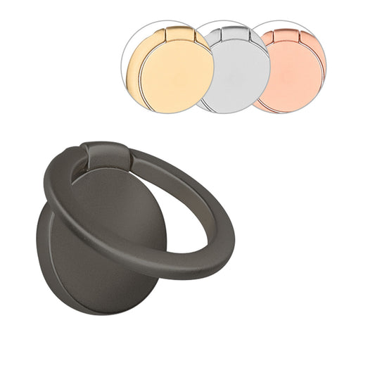 kwmobile Smartphone Ring Fingerhalter aus Metall - 360° drehbare Ringhalter Handy Fingerhalterung mit Standfunktion - Handyring Halterung Gold Gold  