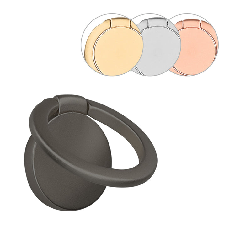 kwmobile Smartphone Ring Fingerhalter aus Metall - 360° drehbare Ringhalter Handy Fingerhalterung mit Standfunktion - Handyring Halterung Gold Gold  