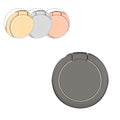 kwmobile Smartphone Ring Fingerhalter aus Metall - 360° drehbare Ringhalter Handy Fingerhalterung mit Standfunktion - Handyring Halterung