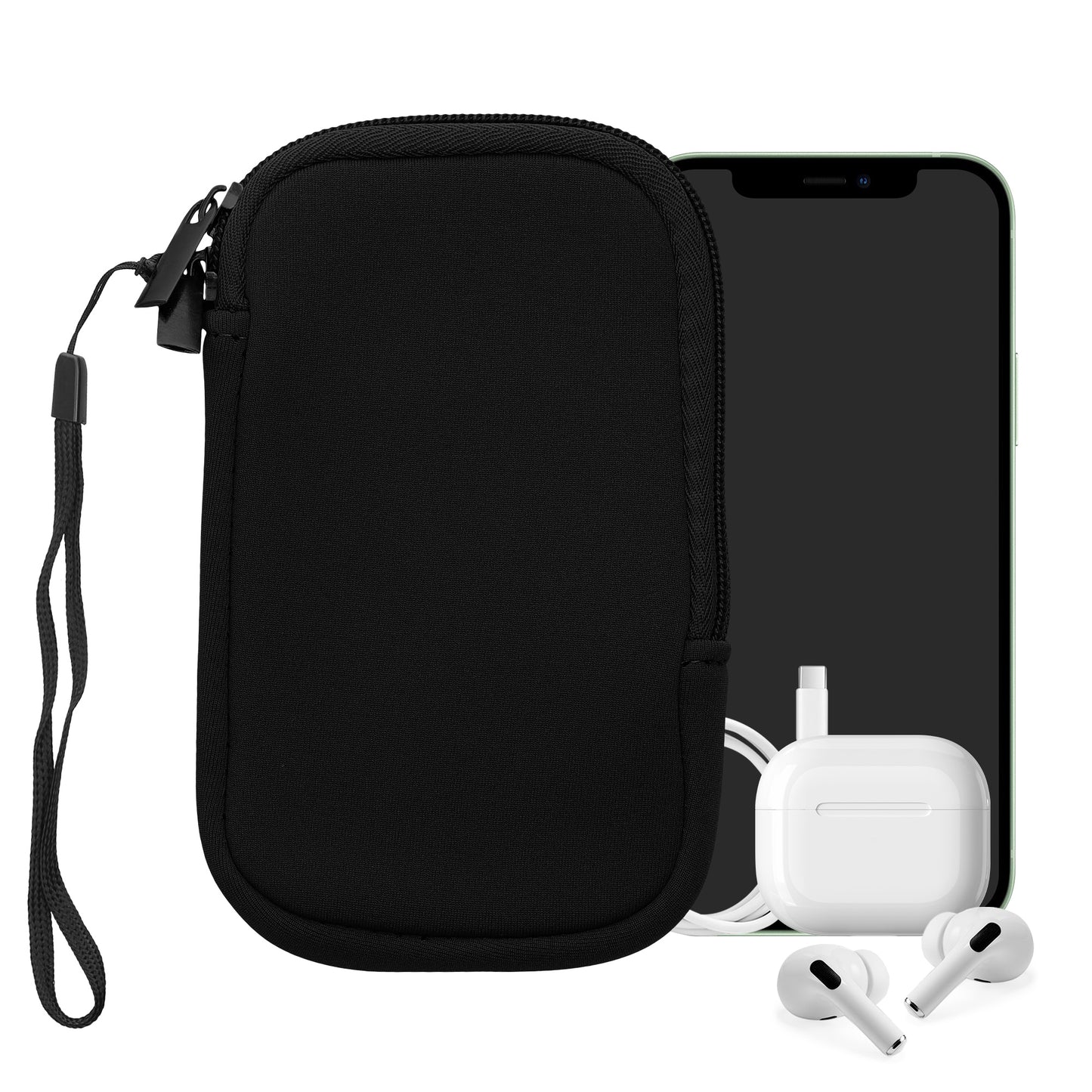 kwmobile Handytasche für Smartphones - 4,5" - Handy Tasche 14,4 x 8,3 cm Innenmaße
