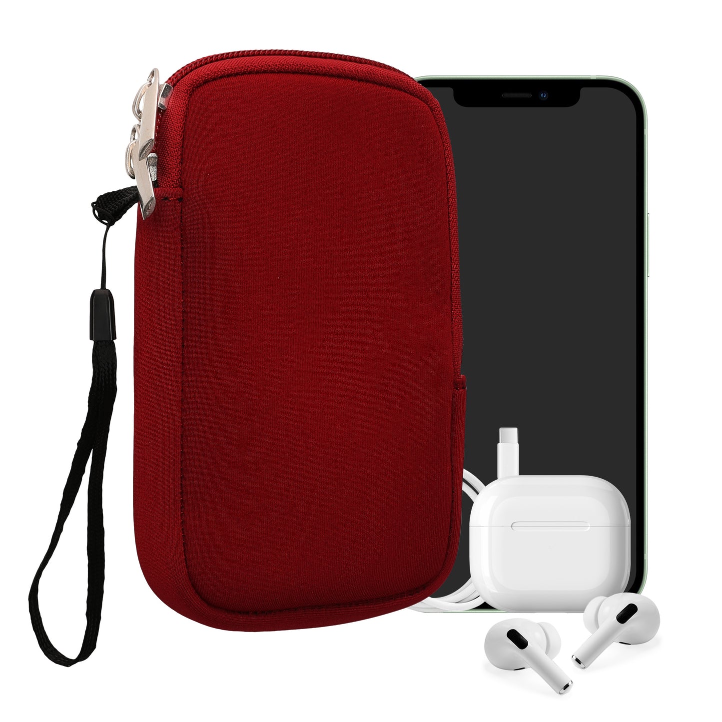 kwmobile Handytasche für Smartphones - 4,5" - Handy Tasche 14,4 x 8,3 cm Innenmaße