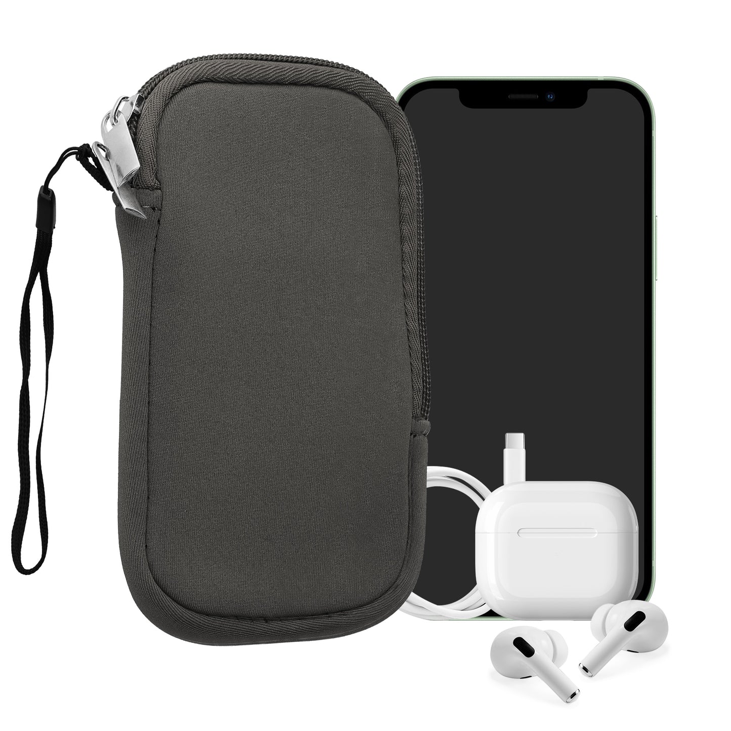 kwmobile Handytasche für Smartphones - 4,5" - Handy Tasche 14,4 x 8,3 cm Innenmaße