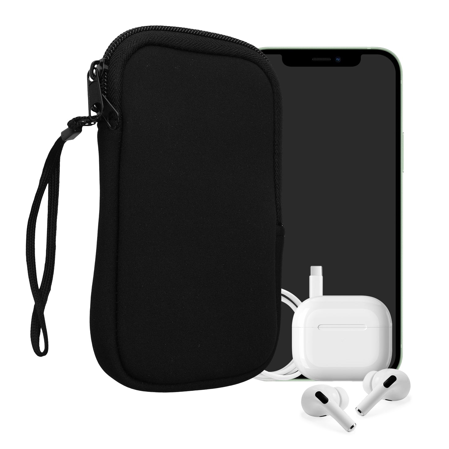 kwmobile Handytasche für Smartphones - 4,5" - Handy Tasche 14,4 x 8,3 cm Innenmaße