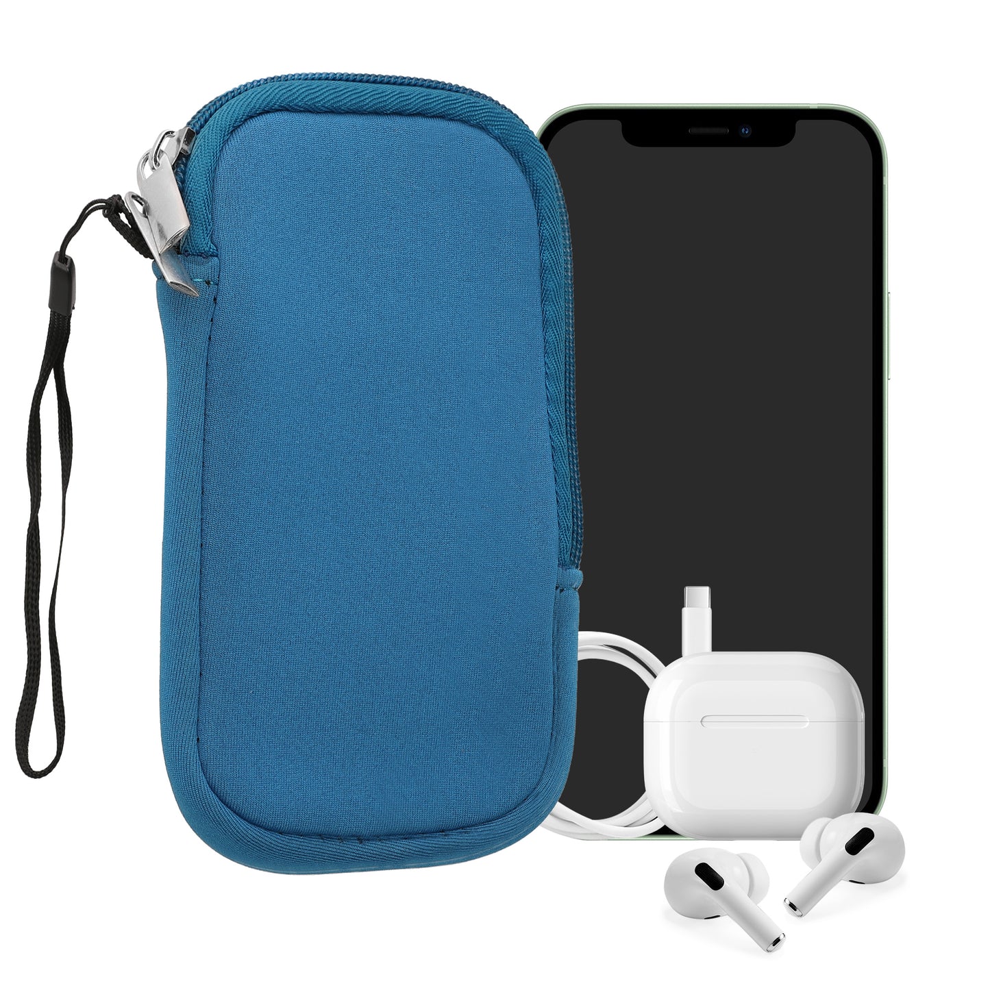 kwmobile Handytasche für Smartphones - 4,5" - Handy Tasche 14,4 x 8,3 cm Innenmaße