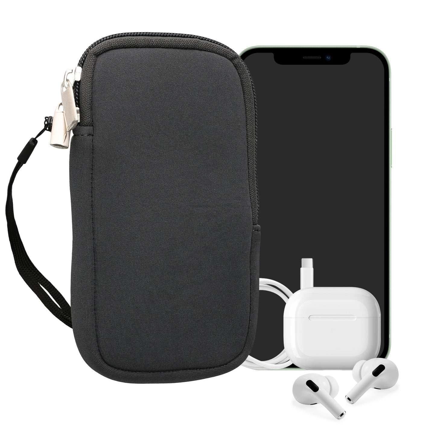 kwmobile Handytasche für Smartphones - 4,5" - Handy Tasche 14,4 x 8,3 cm Innenmaße