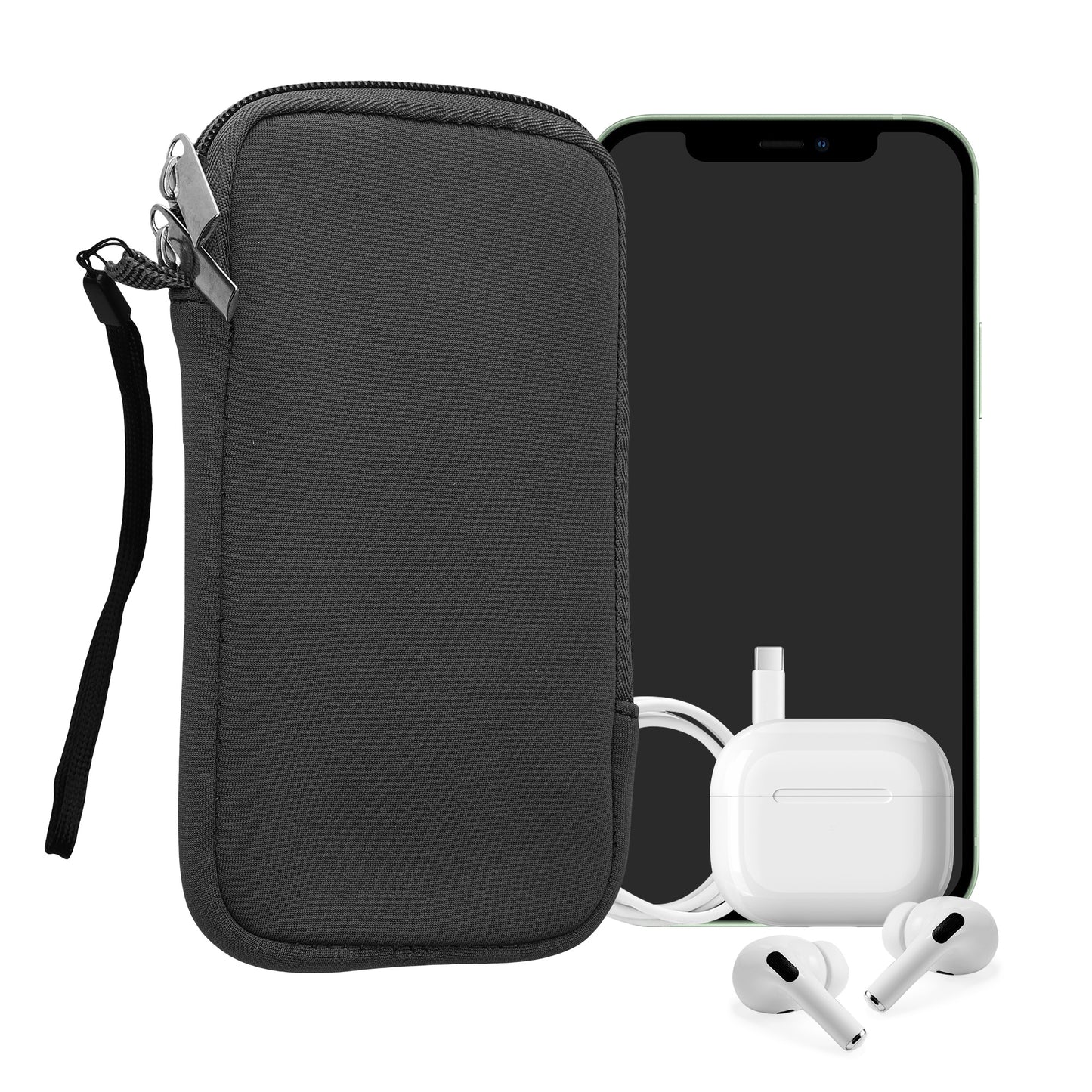 kwmobile Handytasche für Smartphones - 4,5" - Handy Tasche 14,4 x 8,3 cm Innenmaße