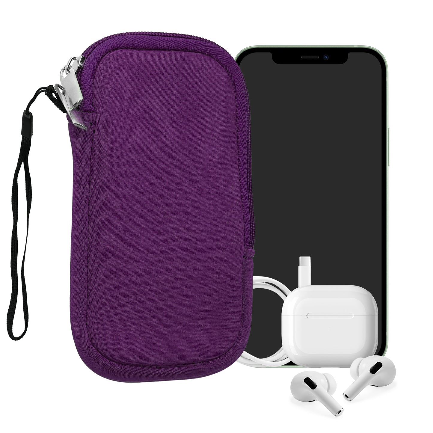 kwmobile Handytasche für Smartphones - 4,5" - Handy Tasche 14,4 x 8,3 cm Innenmaße