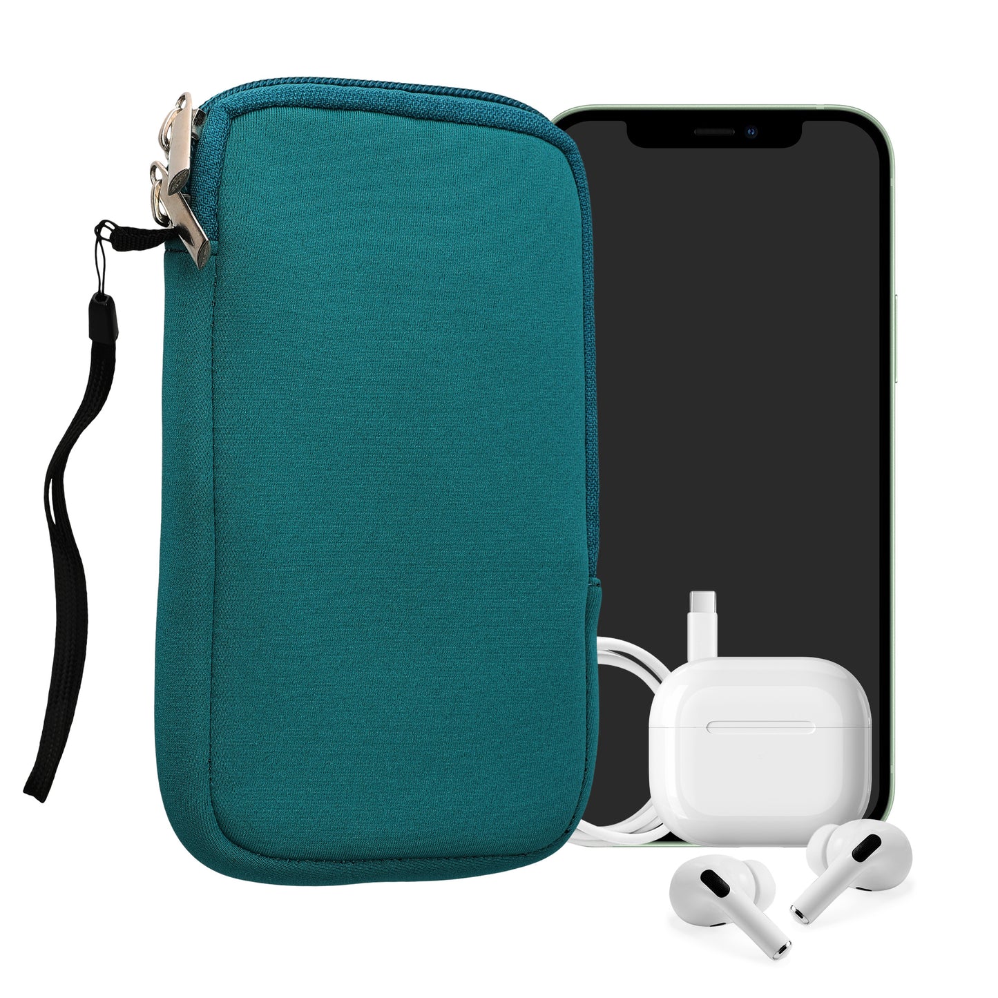 kwmobile Handytasche für Smartphones - 4,5" - Handy Tasche 14,4 x 8,3 cm Innenmaße