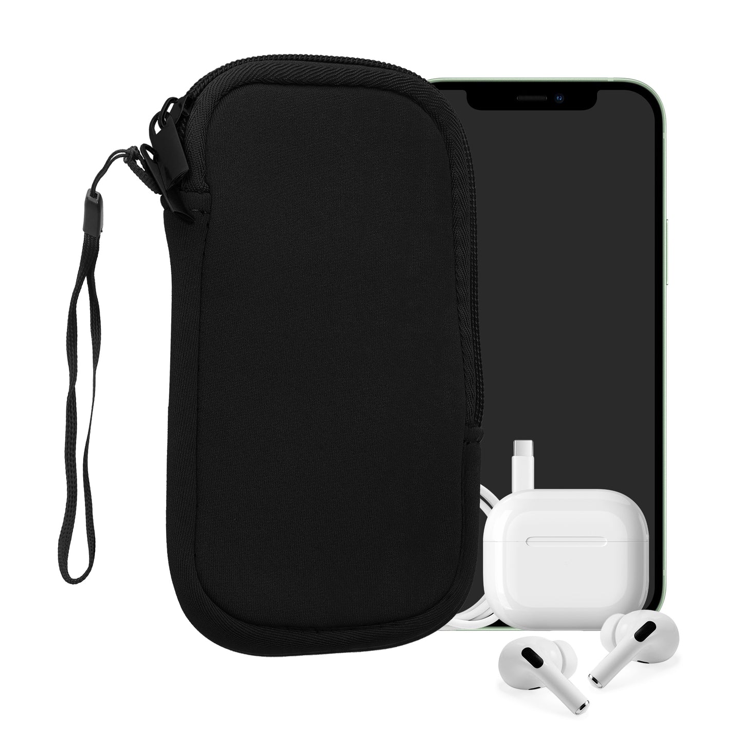 kwmobile Handytasche für Smartphones - 4,5" - Handy Tasche 14,4 x 8,3 cm Innenmaße