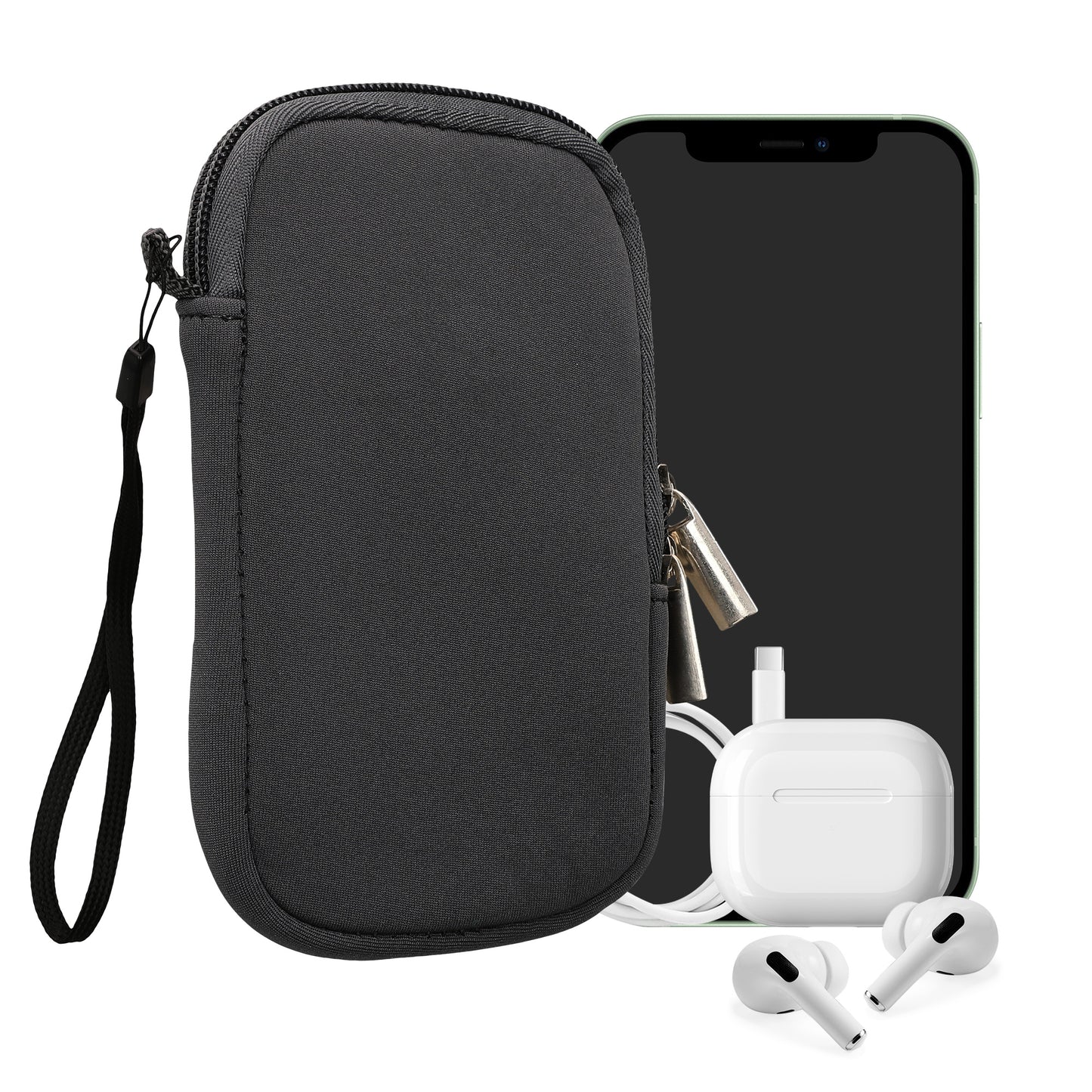 kwmobile Handytasche für Smartphones - 4,5" - Handy Tasche 14,4 x 8,3 cm Innenmaße