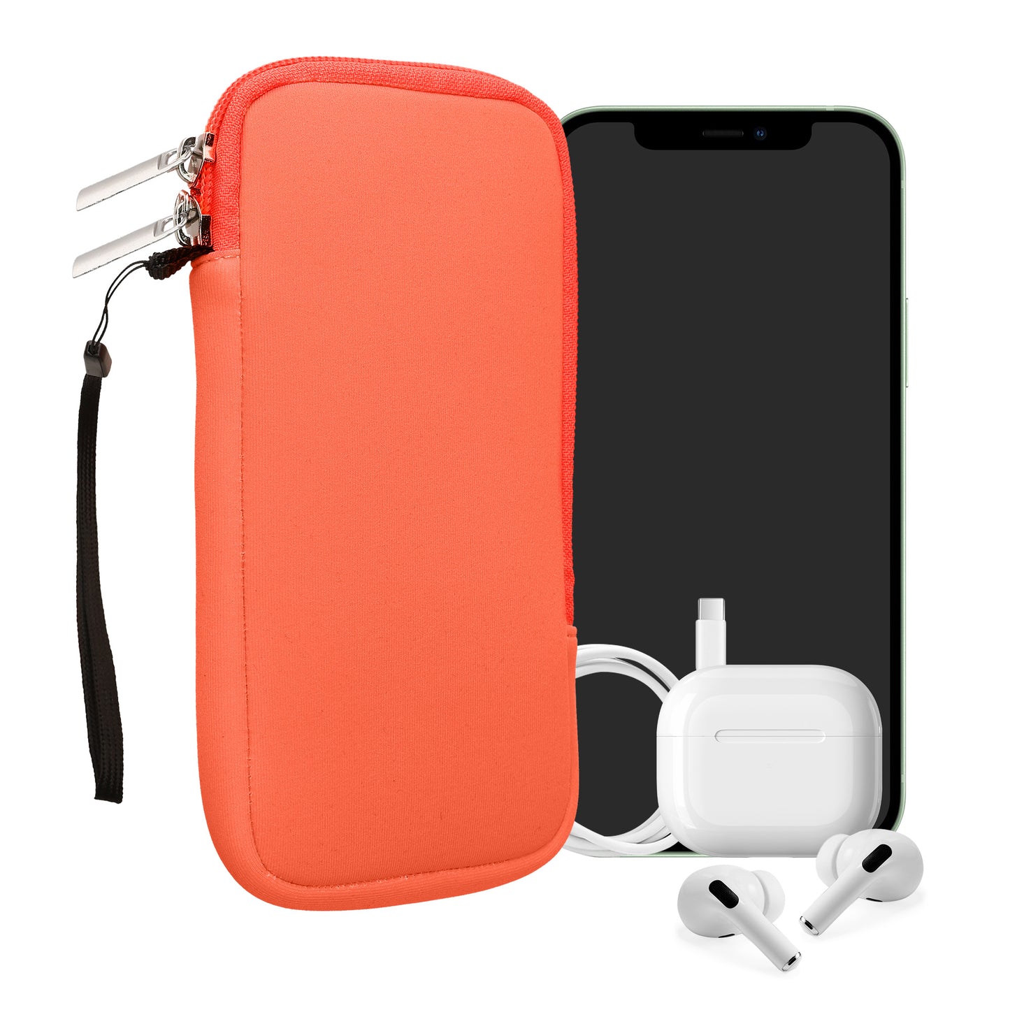 kwmobile Handytasche für Smartphones - 4,5" - Handy Tasche 14,4 x 8,3 cm Innenmaße
