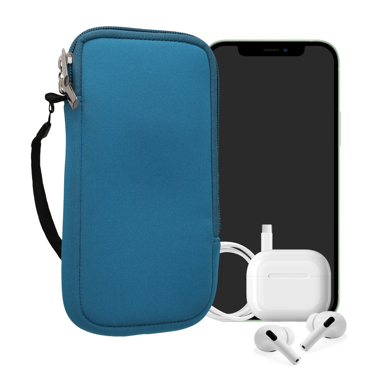 kwmobile Handytasche für Smartphones - 4,5" - Handy Tasche 14,4 x 8,3 cm Innenmaße