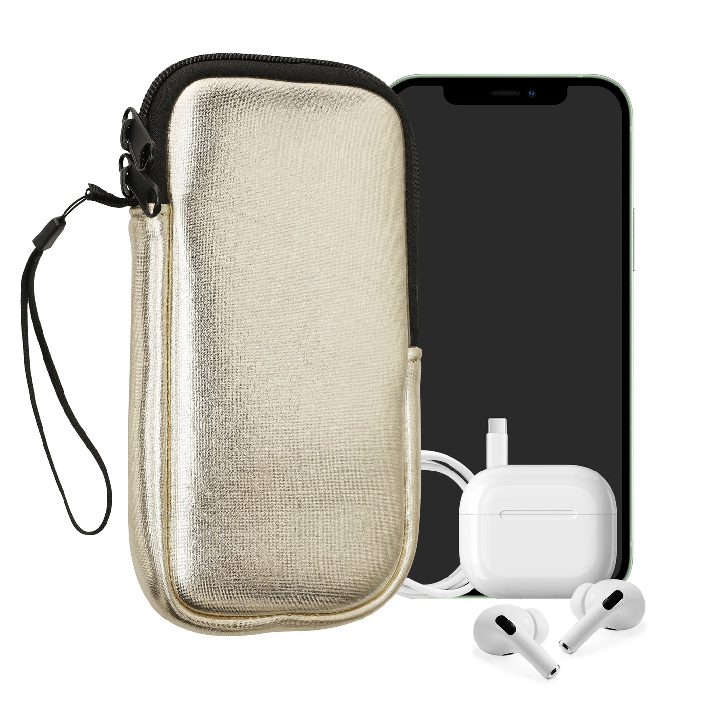 kwmobile Handytasche für Smartphones - 4,5" - Handy Tasche 14,4 x 8,3 cm Innenmaße