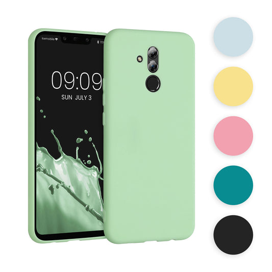 kwmobile Hülle kompatibel mit Huawei Mate 20 Lite Hülle - weiches TPU Silikon Case - Cover geeignet für kabelloses Laden - Petrol matt Petrol matt  