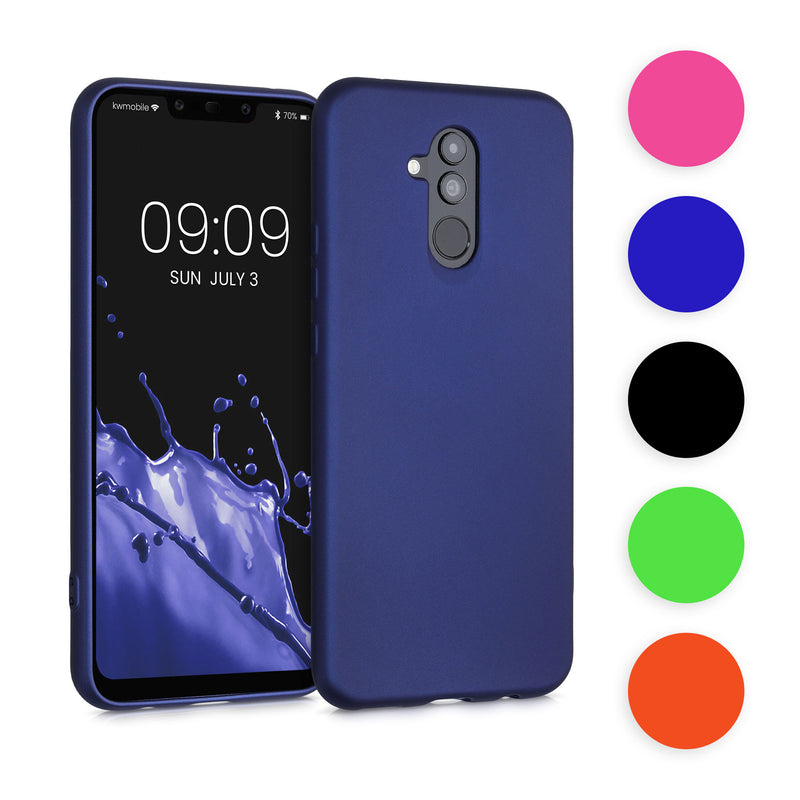 kwmobile Case kompatibel mit Huawei Mate 20 Lite Hülle - Schutzhülle aus Silikon metallisch schimmernd - Handyhülle Metallic Mintgrün Metallic Mintgrün  