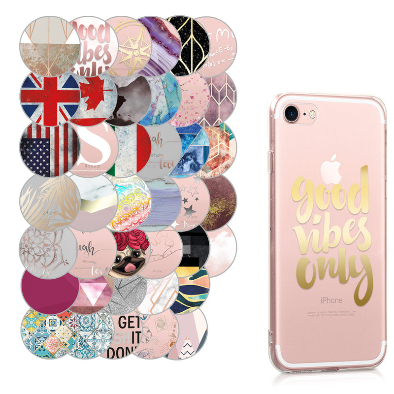 kwmobile Case kompatibel mit Apple iPhone SE (2022) / iPhone SE (2020) / iPhone 8 / iPhone 7 - Hülle Silikon transparent