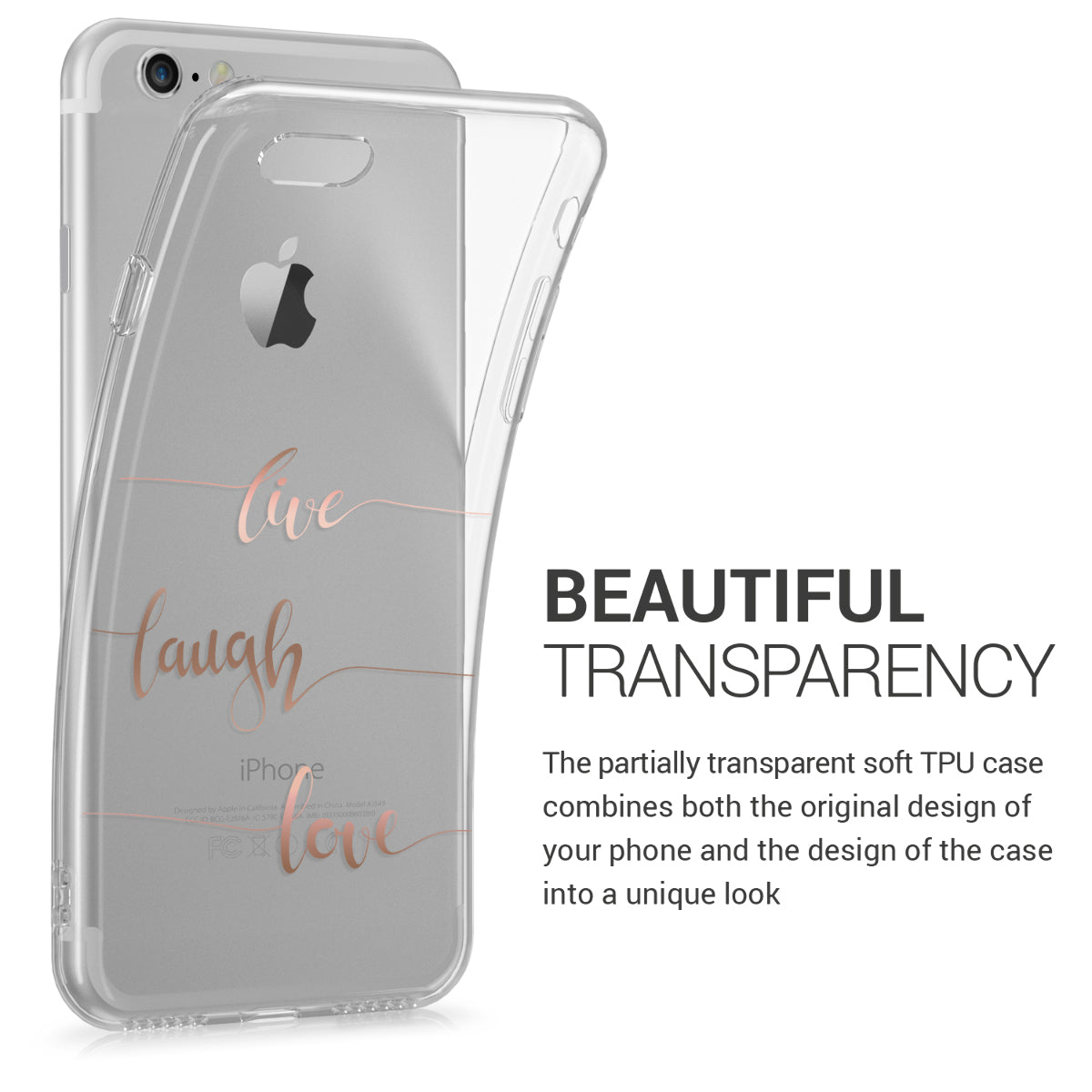 kwmobile Case kompatibel mit Apple iPhone SE (2022) / iPhone SE (2020) / iPhone 8 / iPhone 7 - Hülle Silikon transparent