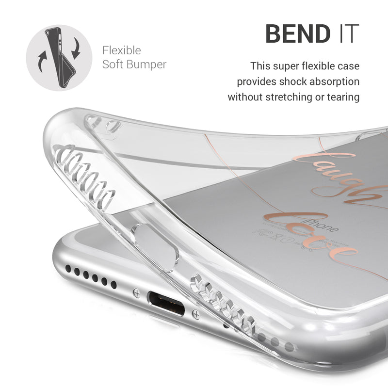kwmobile Case kompatibel mit Apple iPhone SE (2022) / iPhone SE (2020) / iPhone 8 / iPhone 7 - Hülle Silikon transparent
