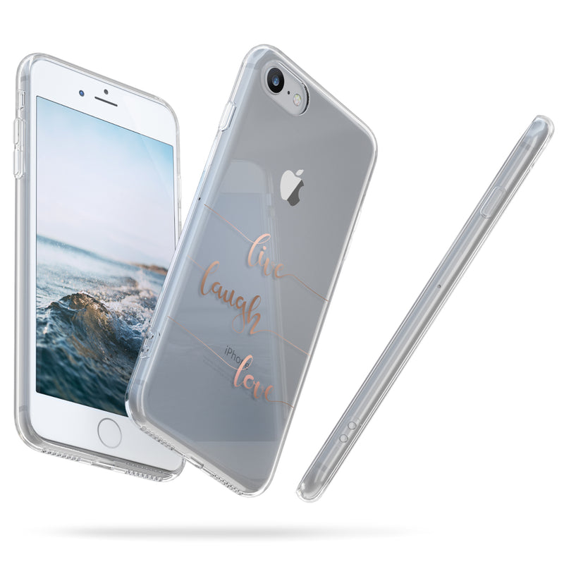 kwmobile Case kompatibel mit Apple iPhone SE (2022) / iPhone SE (2020) / iPhone 8 / iPhone 7 - Hülle Silikon transparent